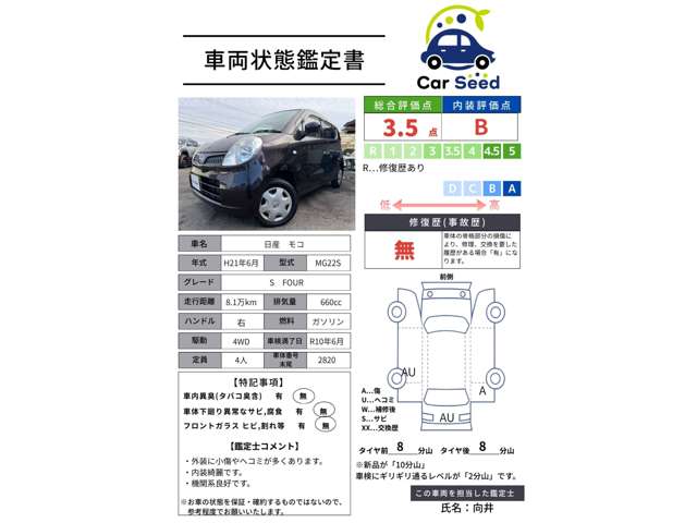 2009 Nissan Moco – thumbnail 2